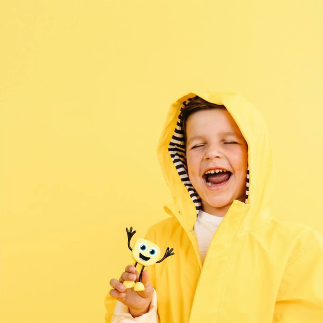 Bouteille sensorielle lumineuse jaune