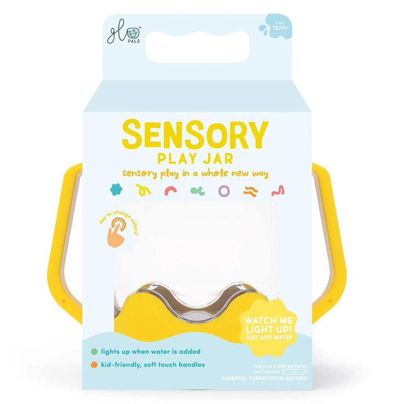 Bouteille sensorielle lumineuse jaune