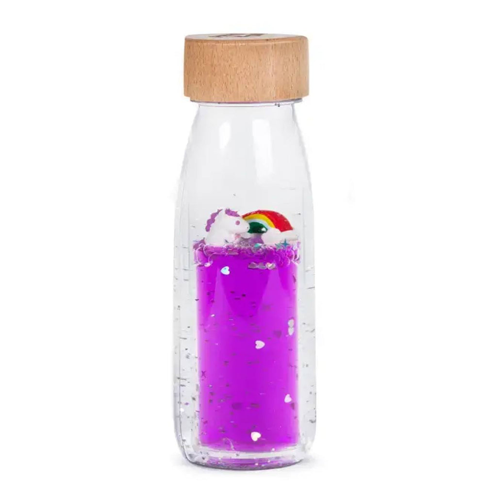 Bouteille sensorielle mouvement move violet, arc en ciel