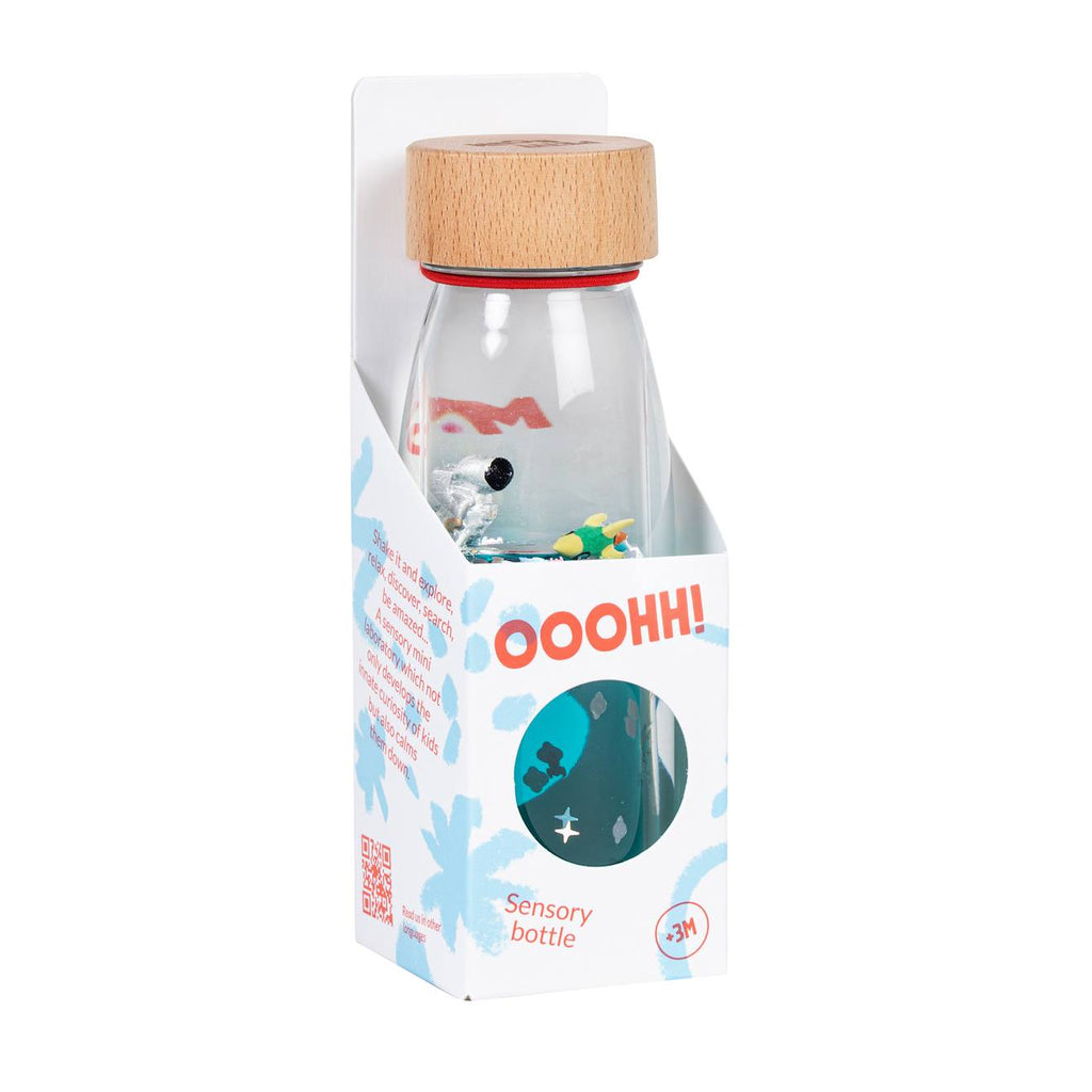 Bouteille sensorielle move univers bleu