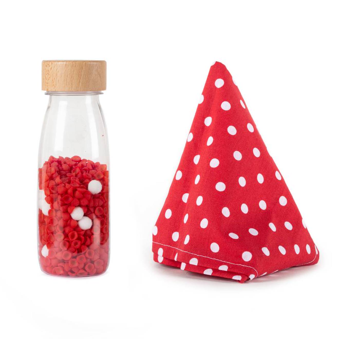 Bouteille sensorielle my first toy rouge