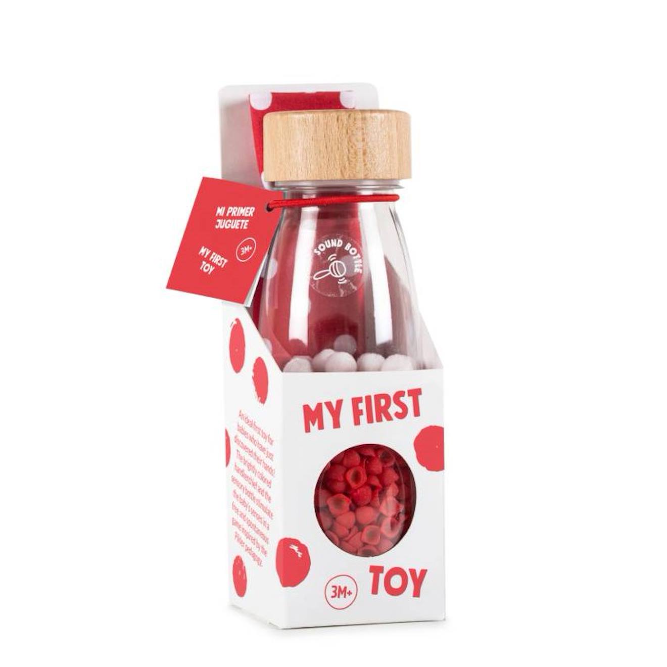 Bouteille sensorielle my first toy rouge