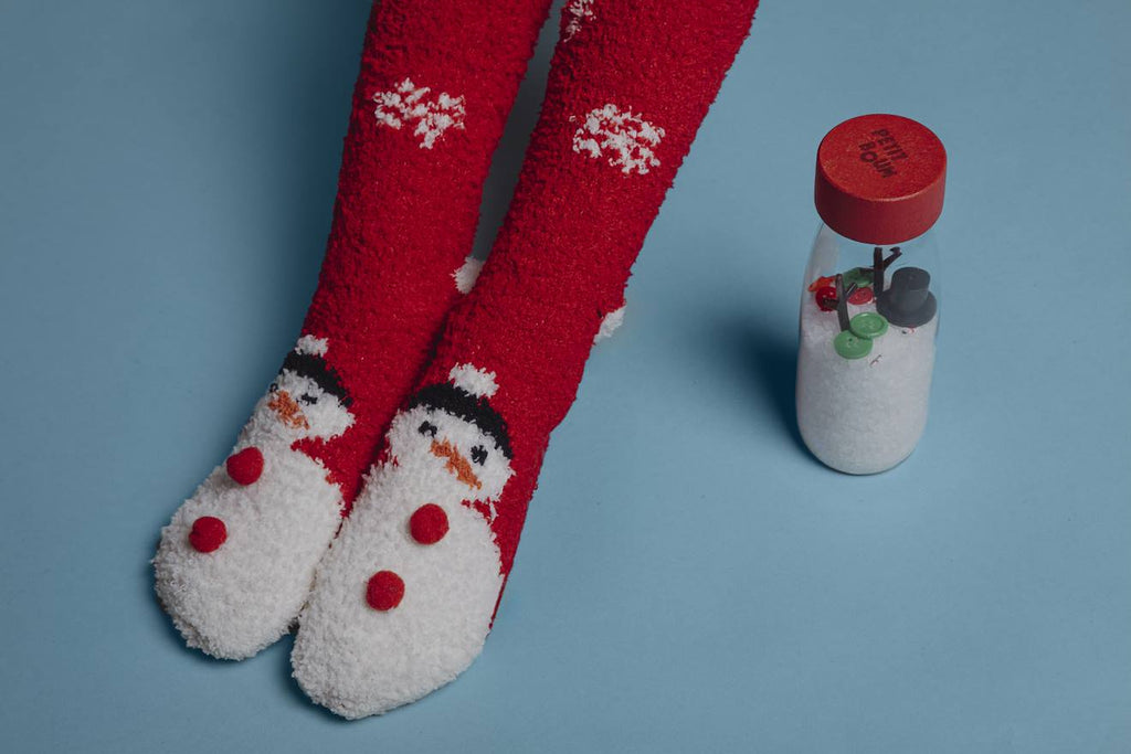 Bouteille sensorielle noël blanc