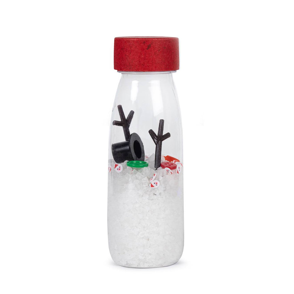 Bouteille sensorielle noël blanc