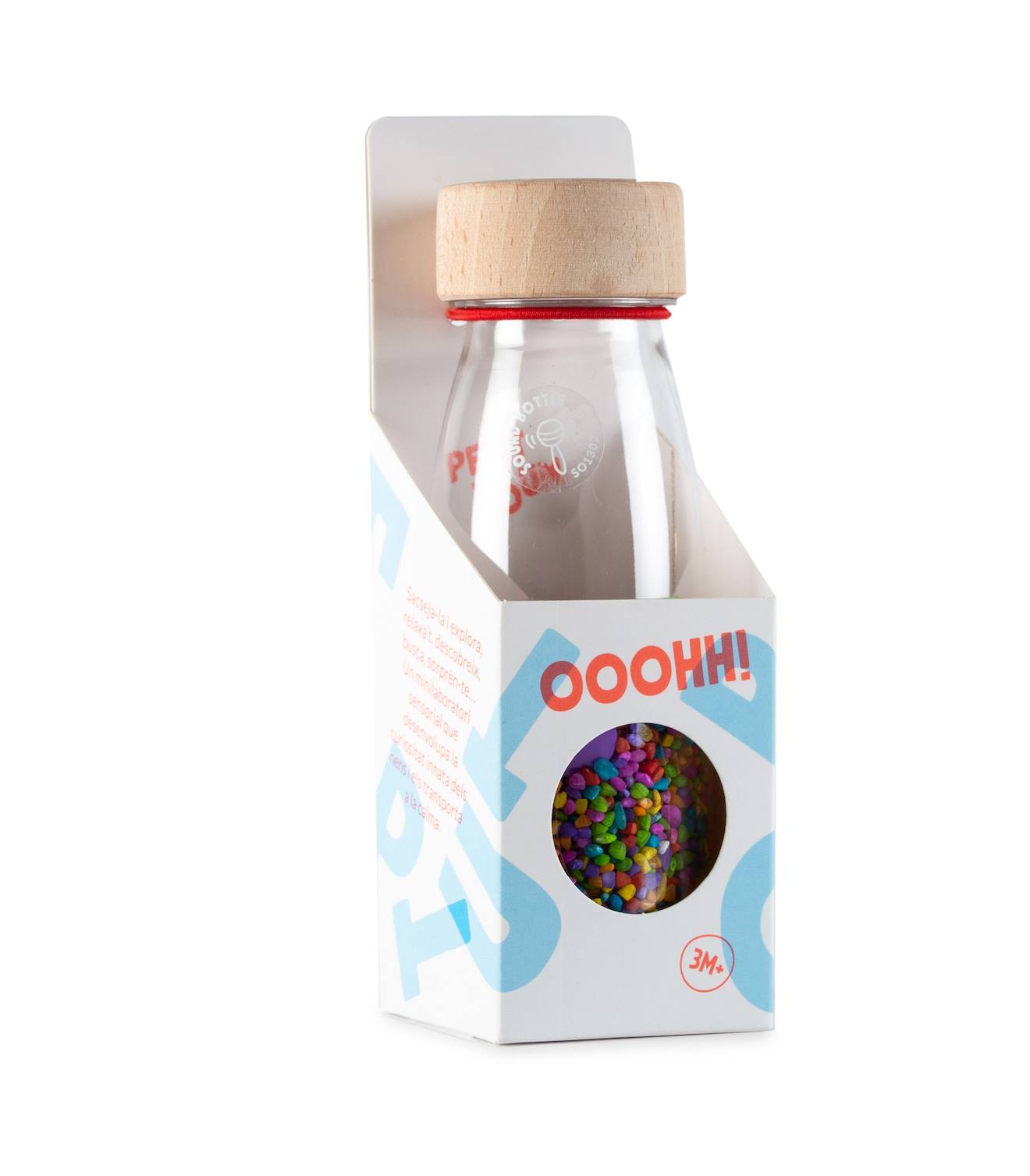 Bouteille sensorielle sound boutons multicolore