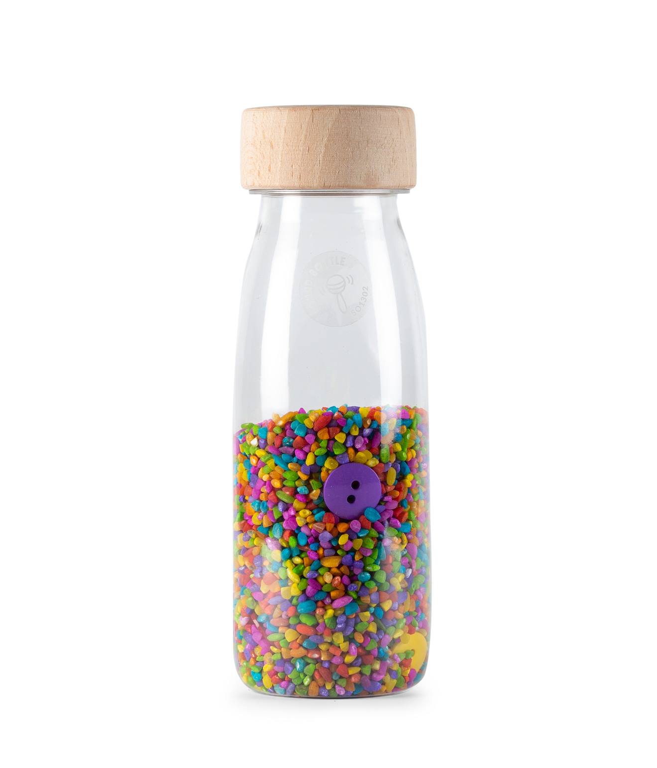 Bouteille sensorielle sound boutons multicolore