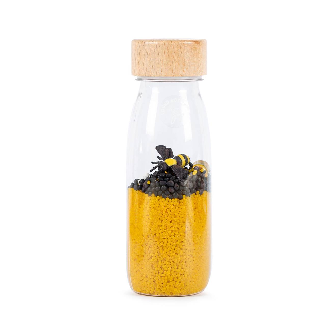 Bouteille sensorielle sound jaune, abeilles