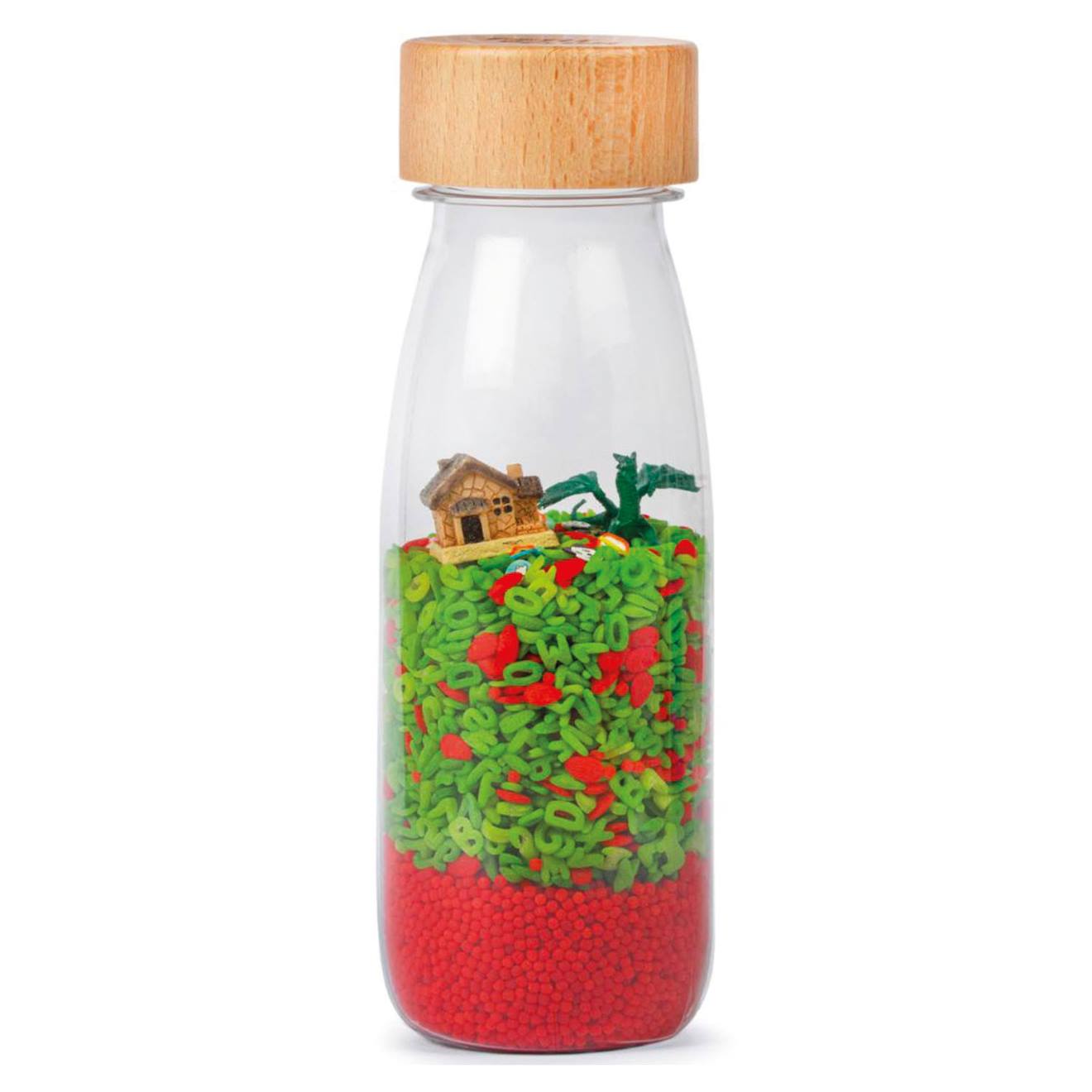 Bouteille sensorielle sound vert, dragon