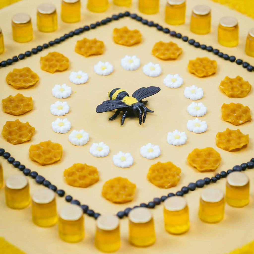Bouteille sensorielle sound jaune, abeilles