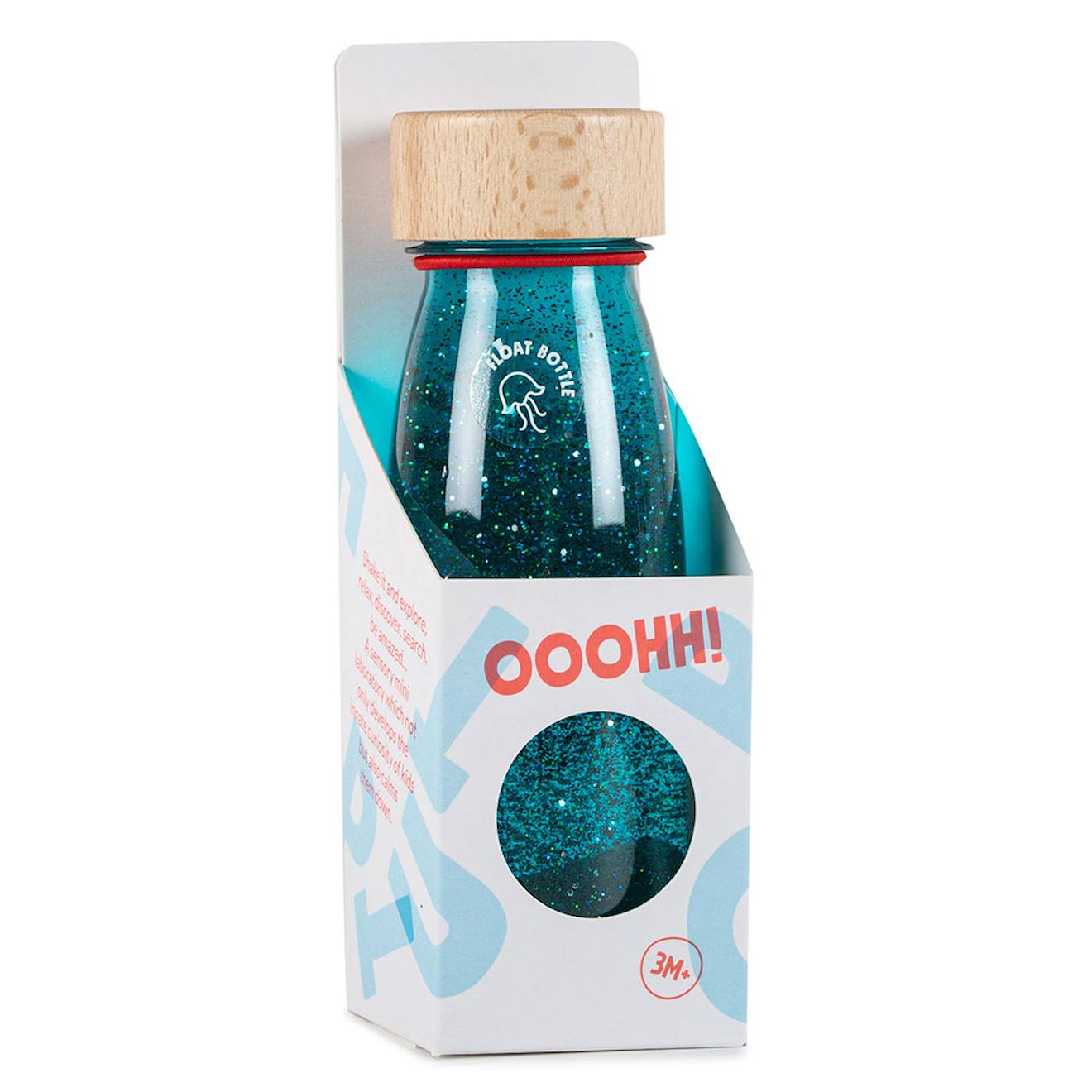 Bouteille sensorielle turquoise