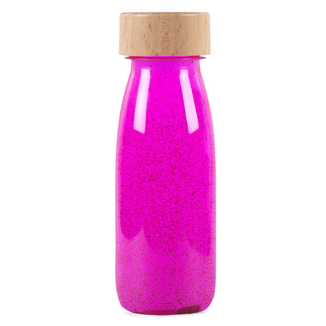 Bouteille sensorielle rose flamingo