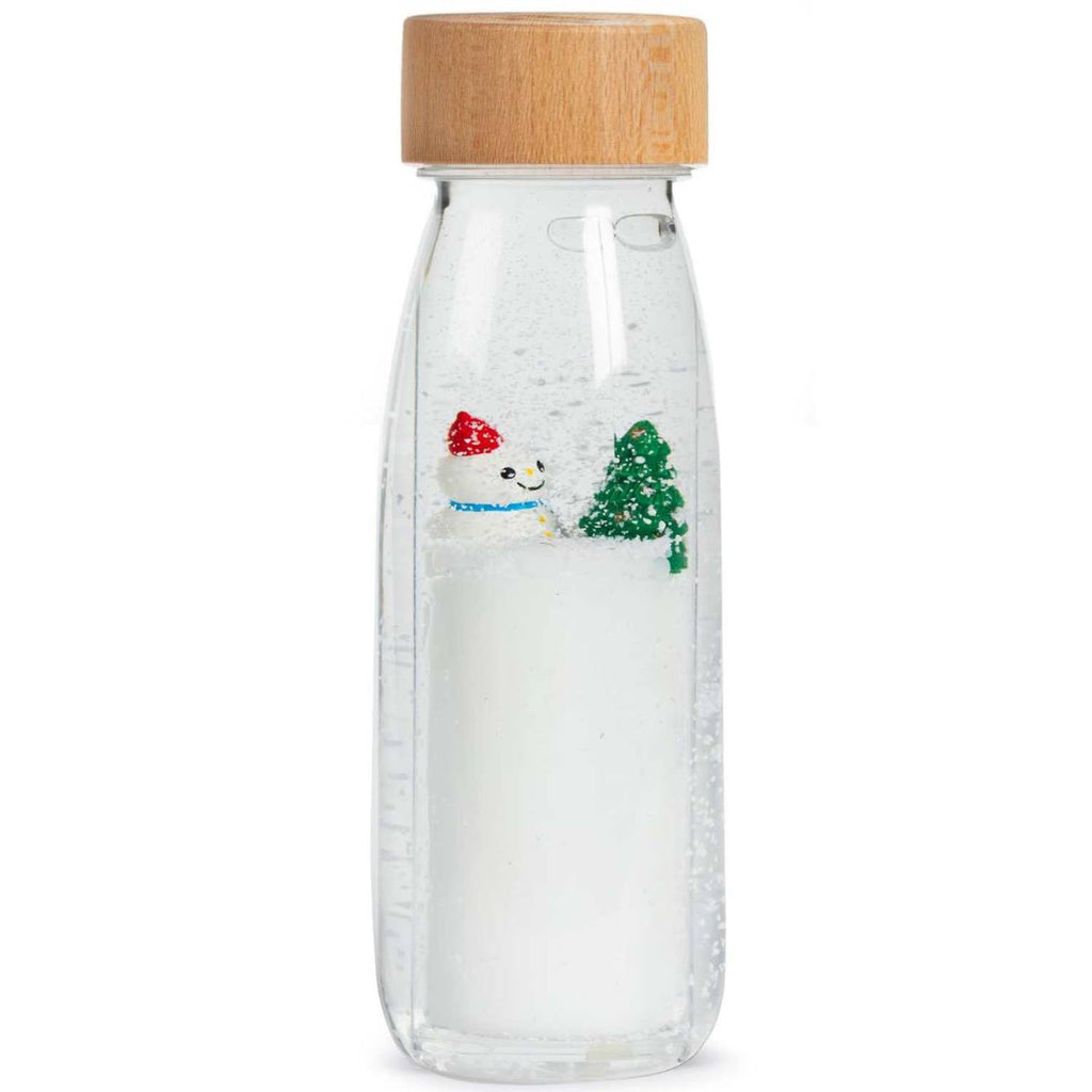 Bouteille sensorielle blanc, vert