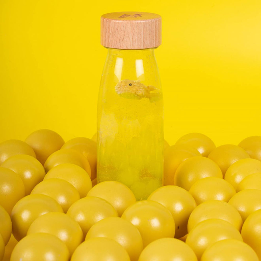 Bouteille sensorielle jaune