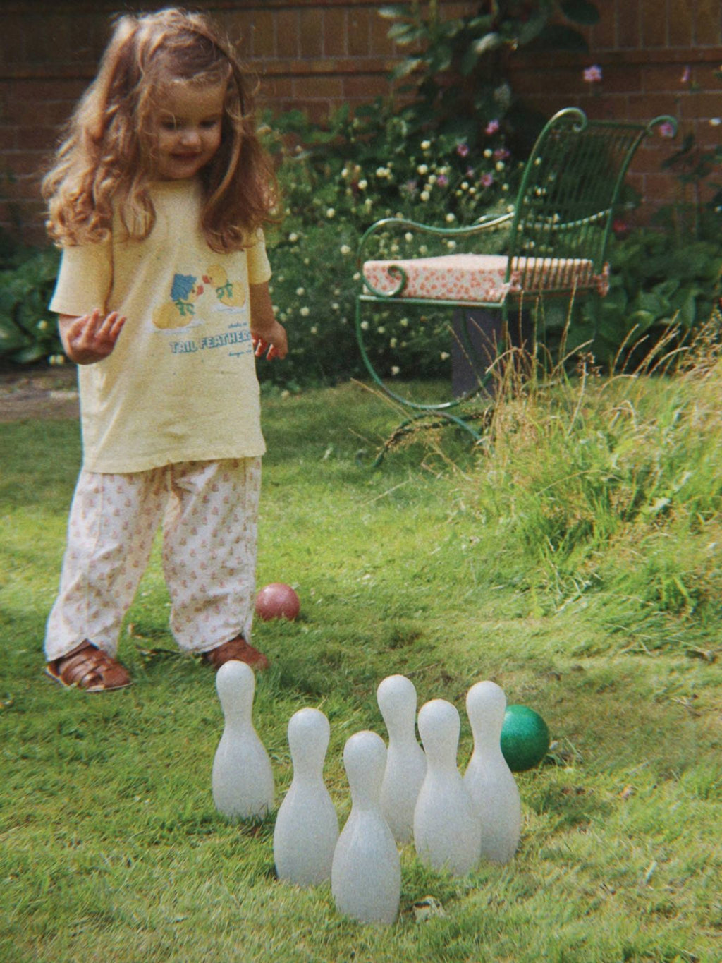 Bowling à paillettes multicolore