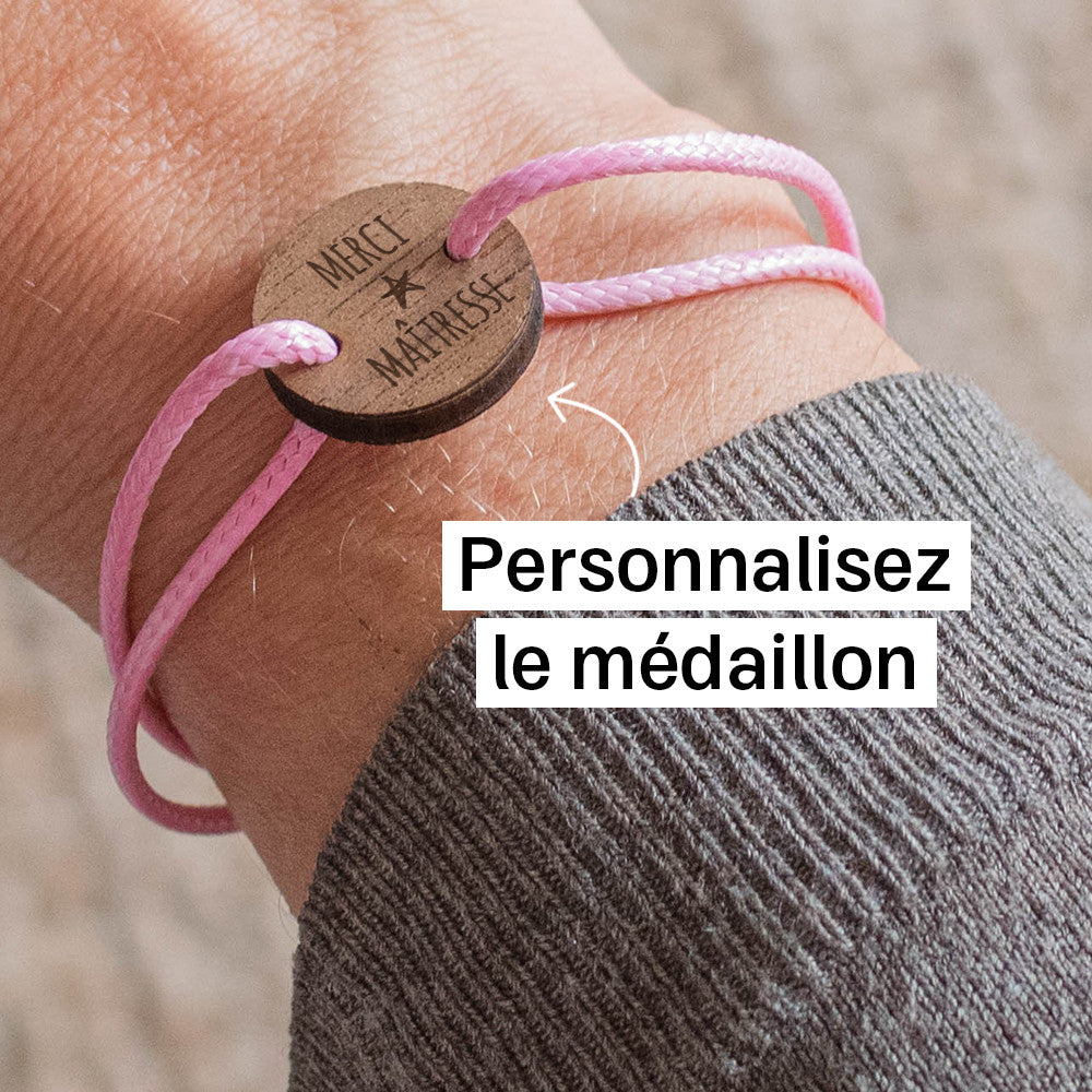 Bracelet Maîtresse à Personnaliser Hêtre - Bracelets Personnalisés