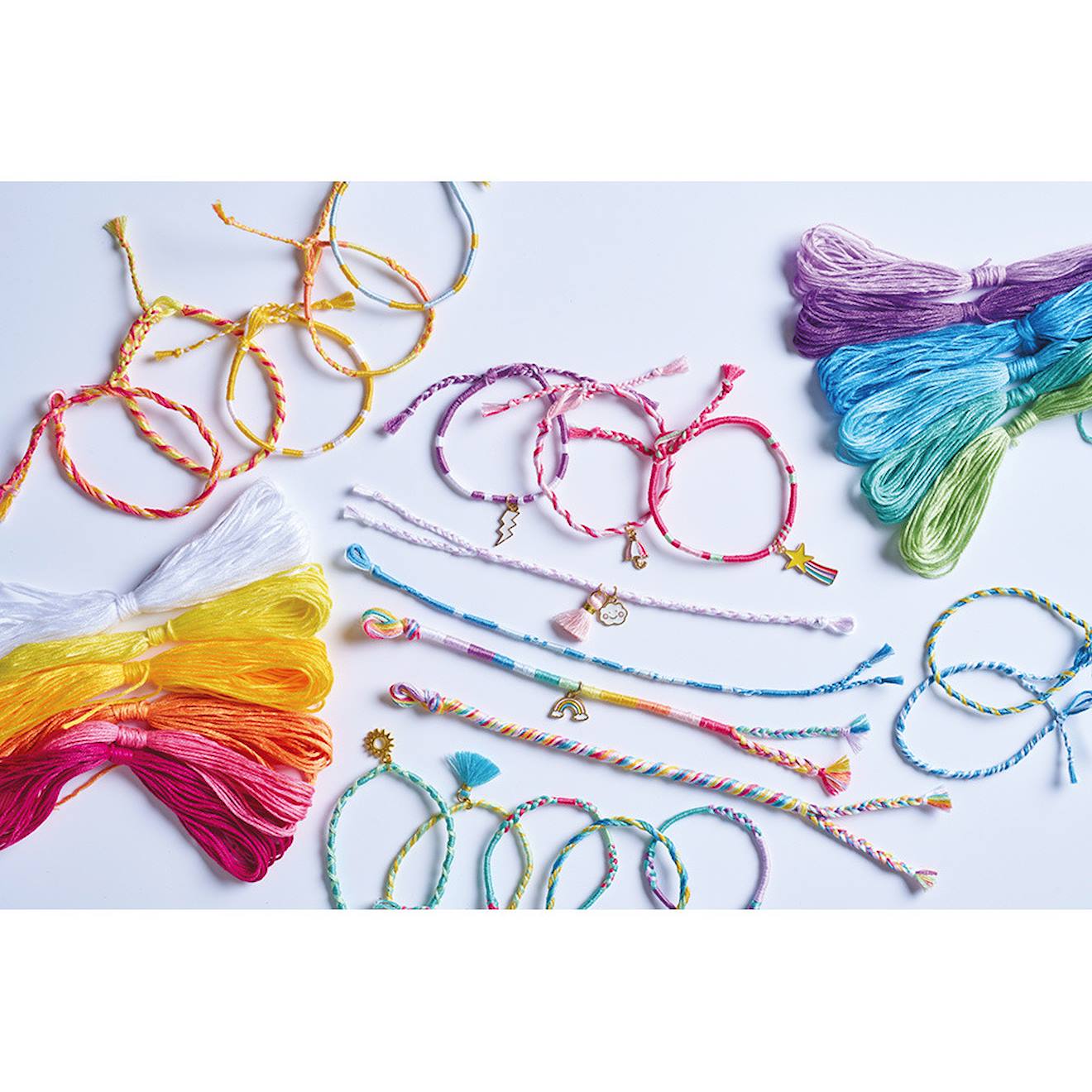 Bracelets arc-en-ciel, 30 bijoux multicolore