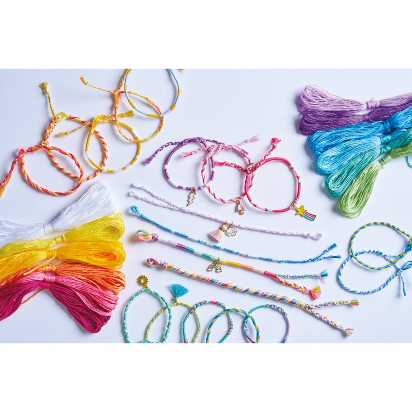 Bracelets arc-en-ciel, 30 bijoux multicolore