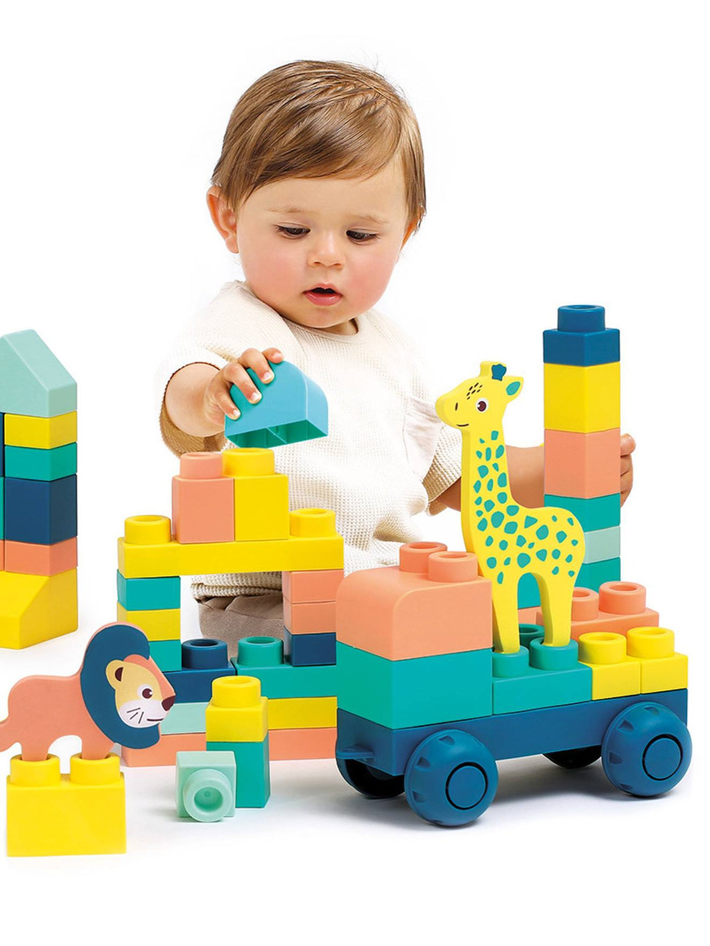 Briqui, mes 1eres constructions multicolore