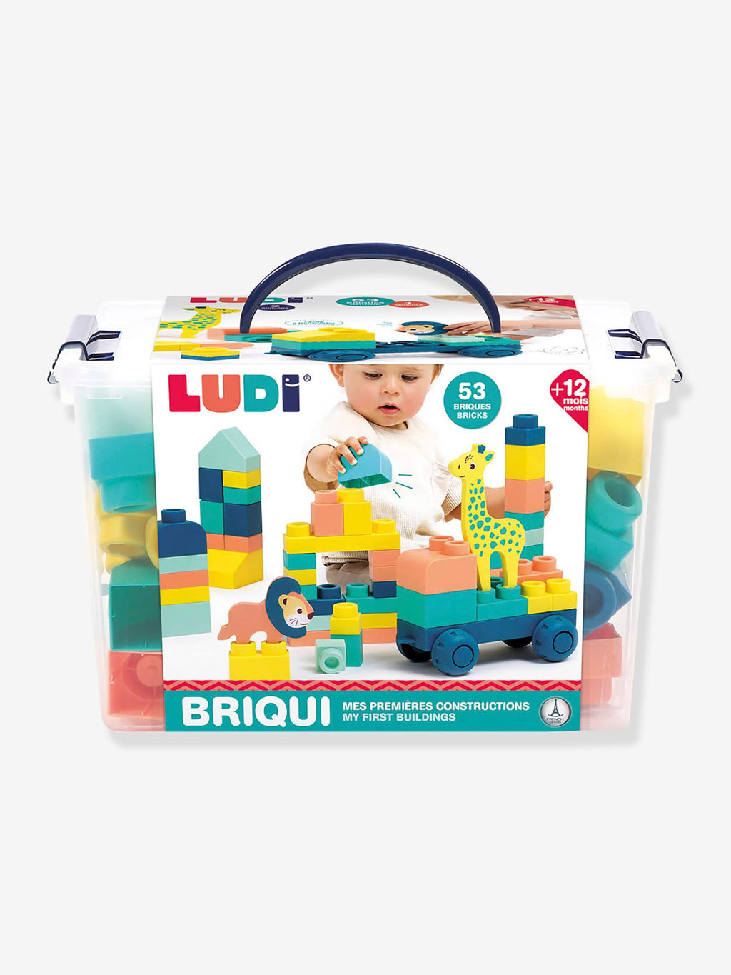 Briqui, mes 1eres constructions multicolore