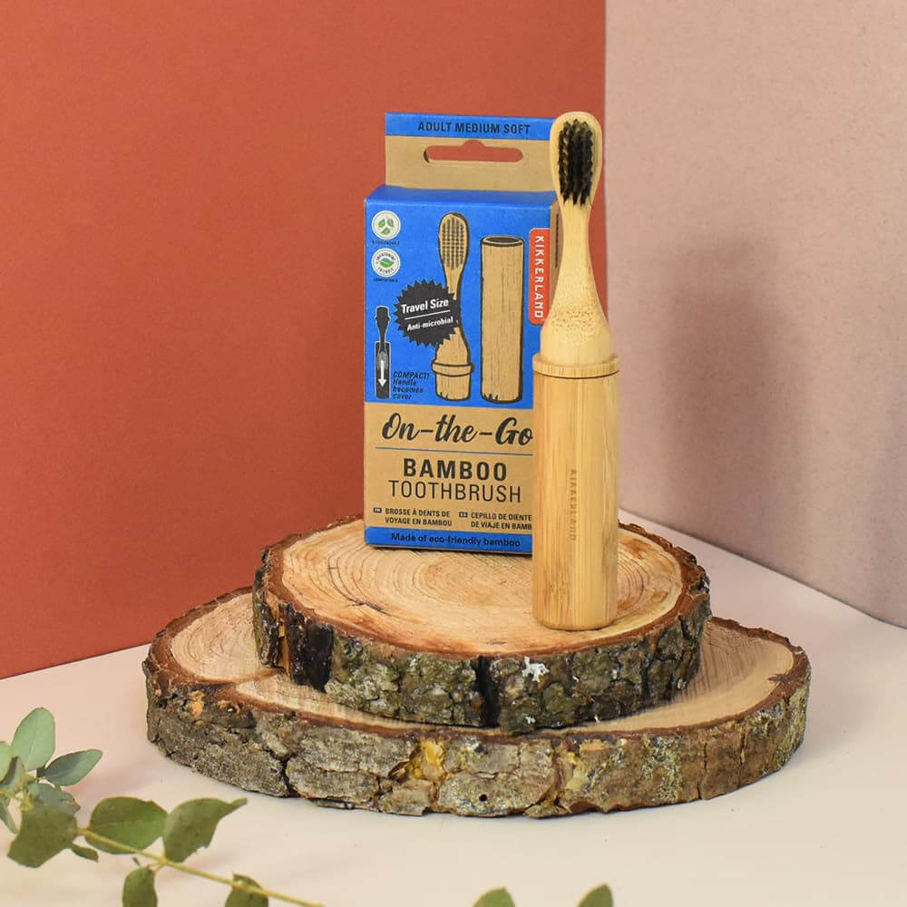 Brosse à Dents de Voyage en Bambou - Accessoire Salle de Bain Originaux