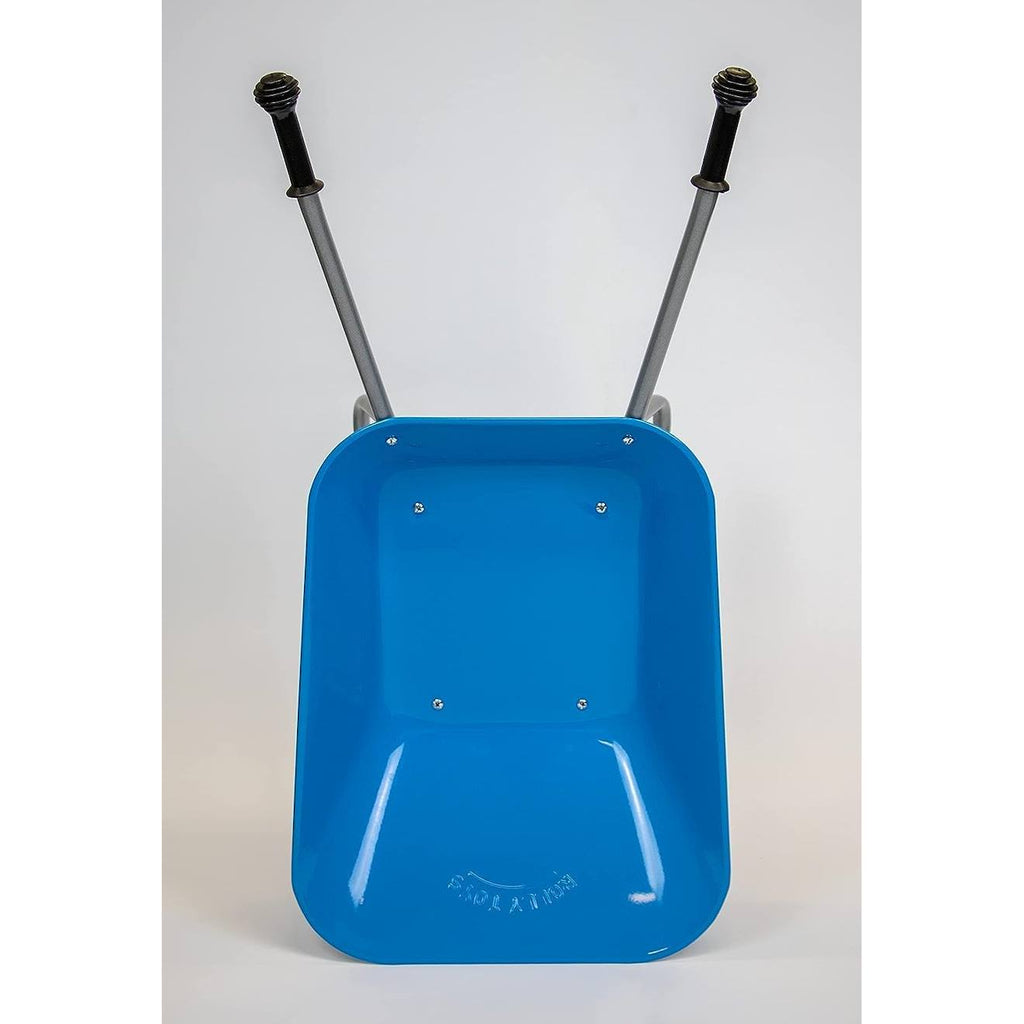 Brouette pour enfant en métal bleu