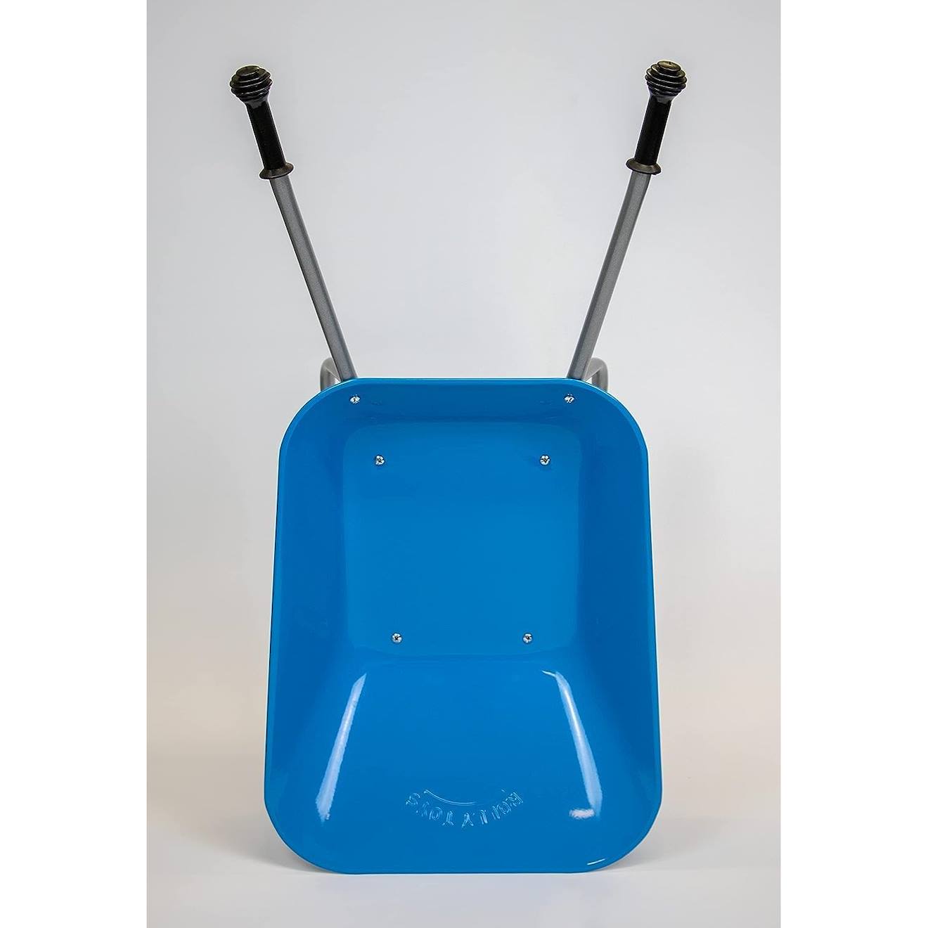 Brouette pour enfant en métal bleu
