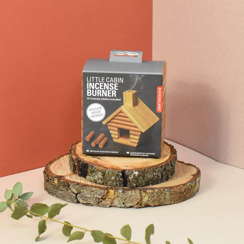Brûleur à Encens Maison en Bois - Diffuseur Huiles Essentielles