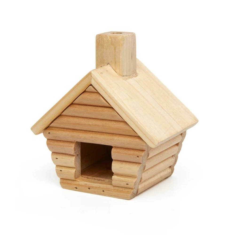 Brûleur à Encens Maison en Bois - Diffuseur Huiles Essentielles
