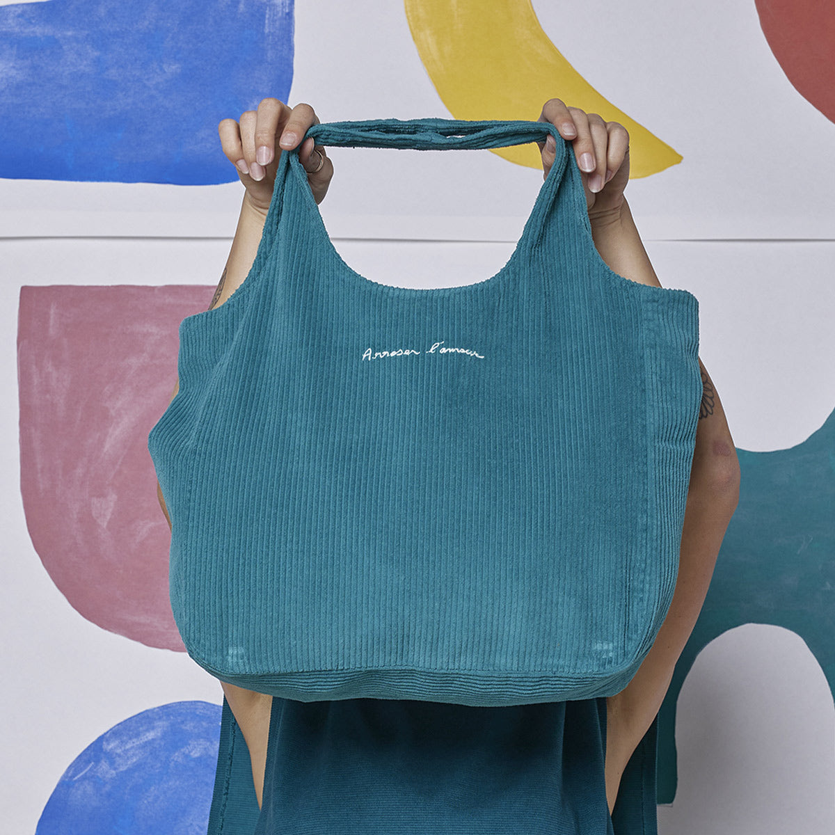 Cabas en Velours Graine