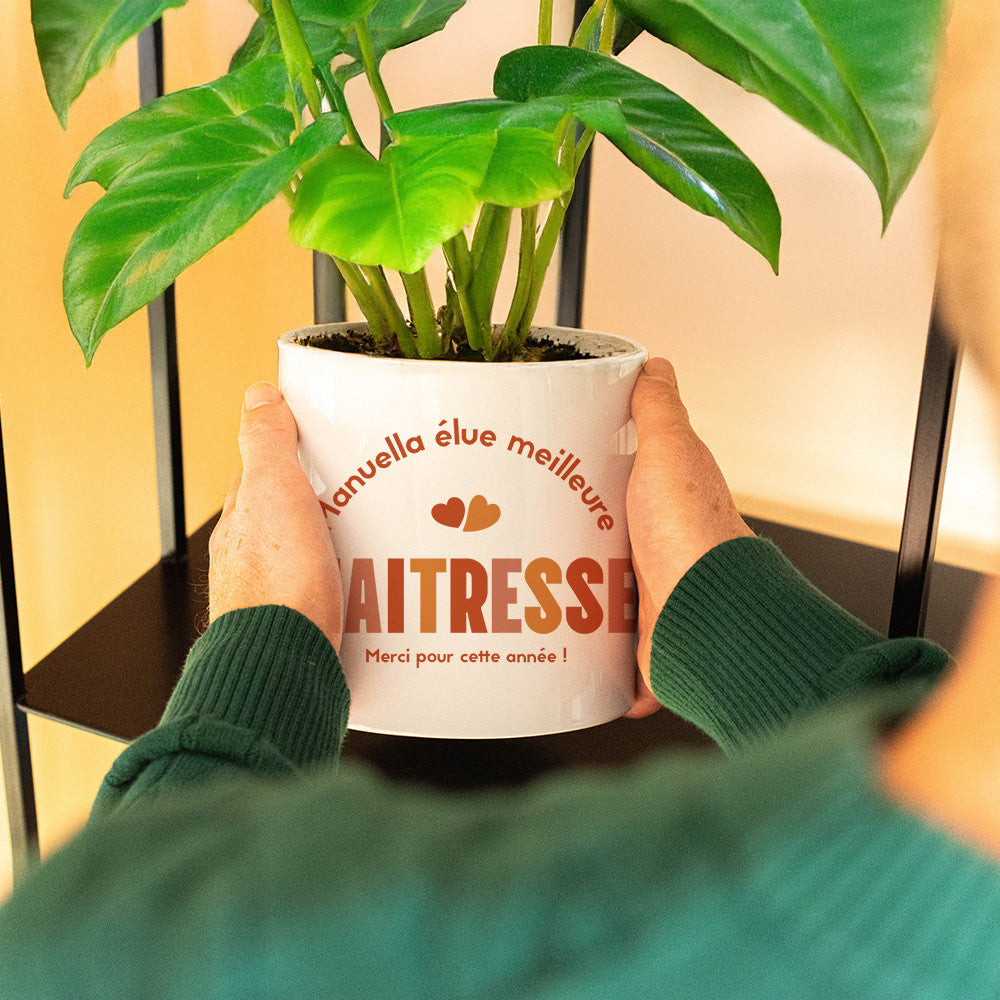 Cache Pot en Céramique Maîtresse à Personnaliser - Cache Pot Original