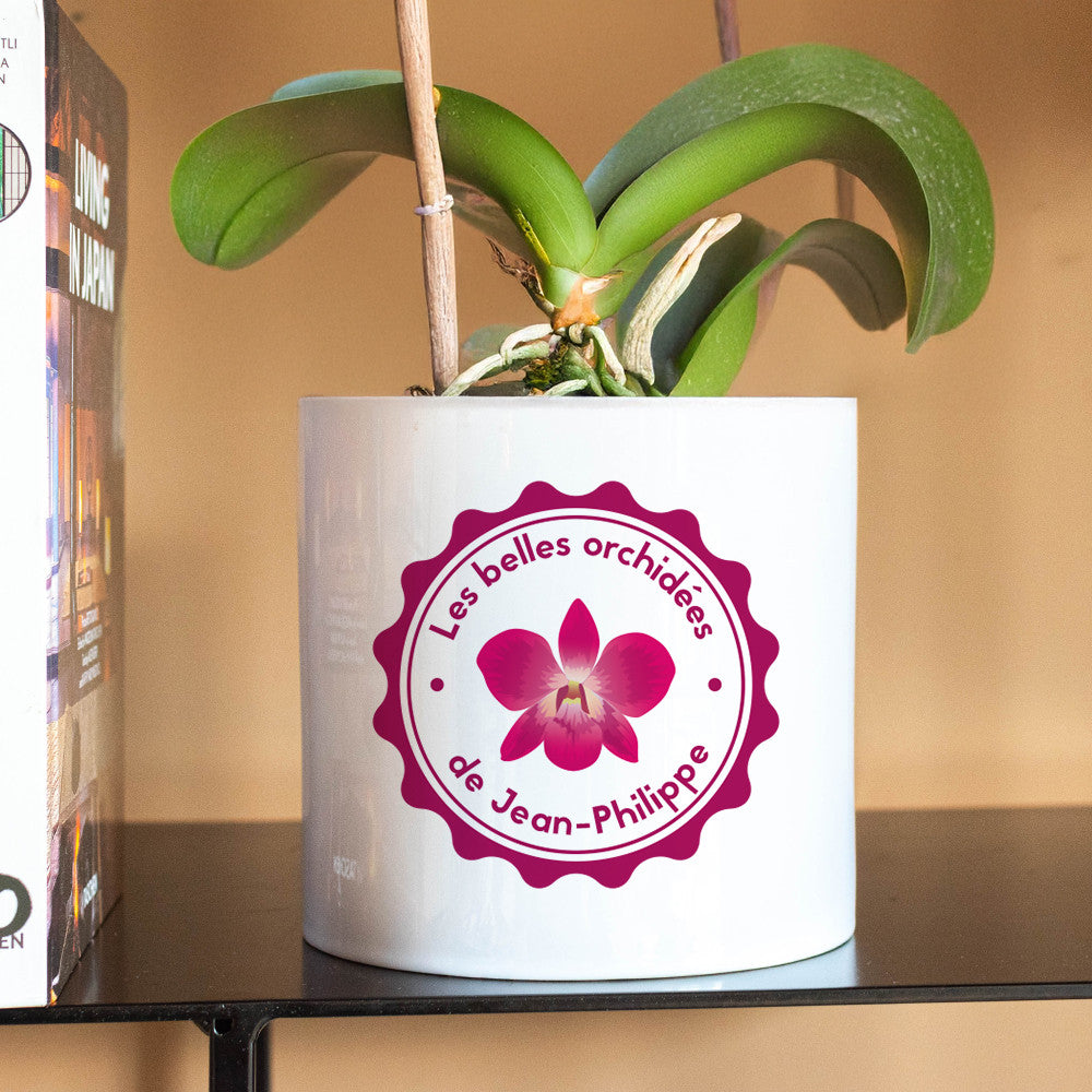 Cache Pot Orchidée à Personnaliser - Cache Pot Original