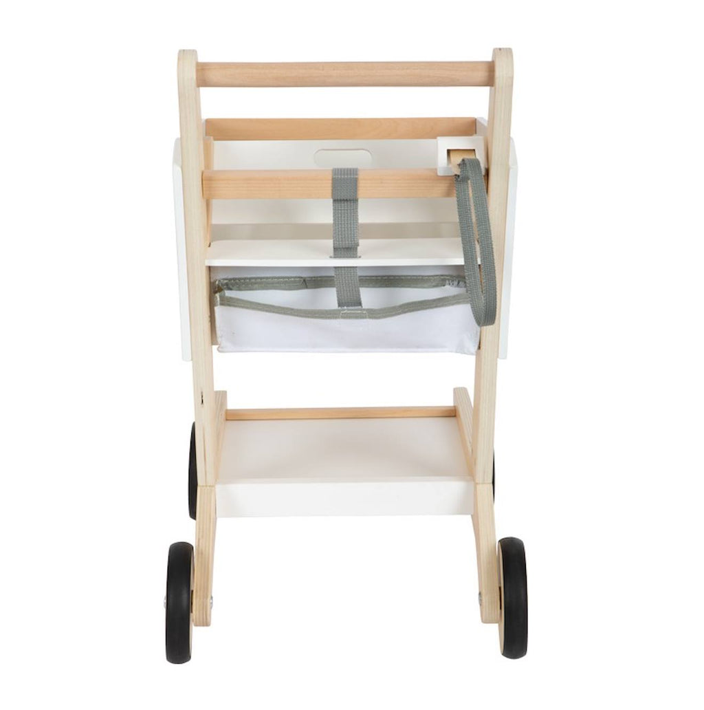 Caddie en bois fresh blanc