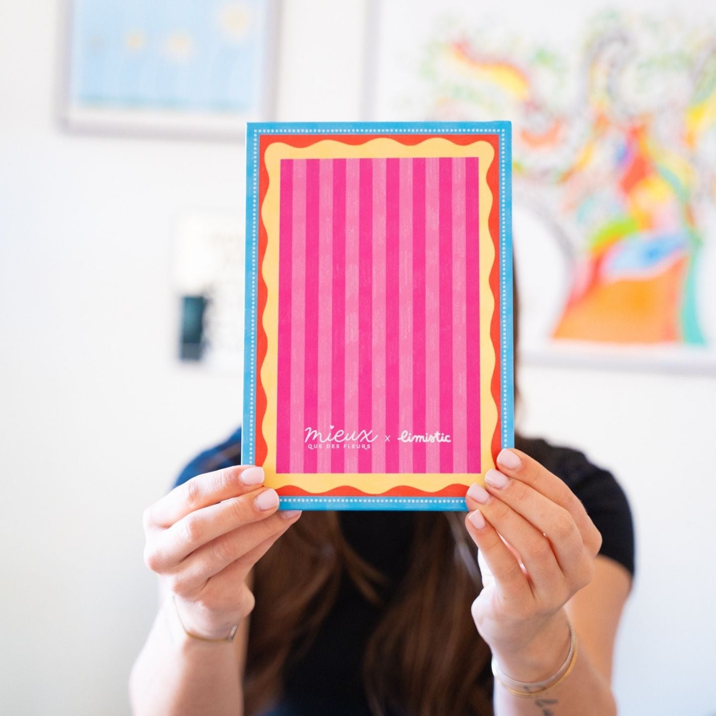 Carnet Boss Lady, motif coloré et couverture texturée