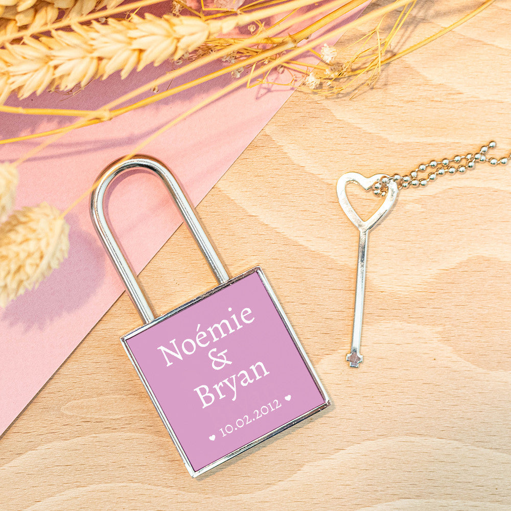 Cadenas Mariage à Personnaliser - Porte-Clés Personnalisé