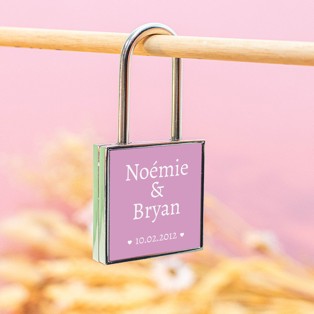 Cadenas Mariage à Personnaliser - Porte-Clés Personnalisé