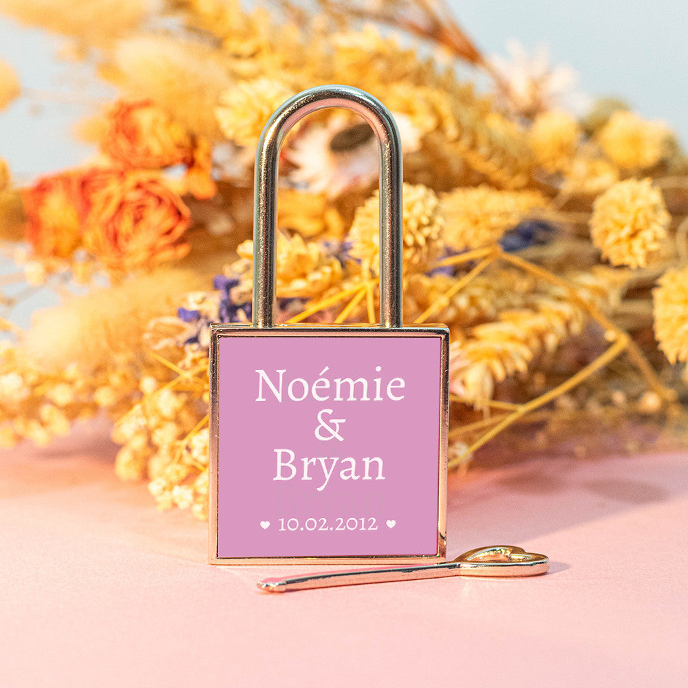 Cadenas Mariage à Personnaliser - Porte-Clés Personnalisé