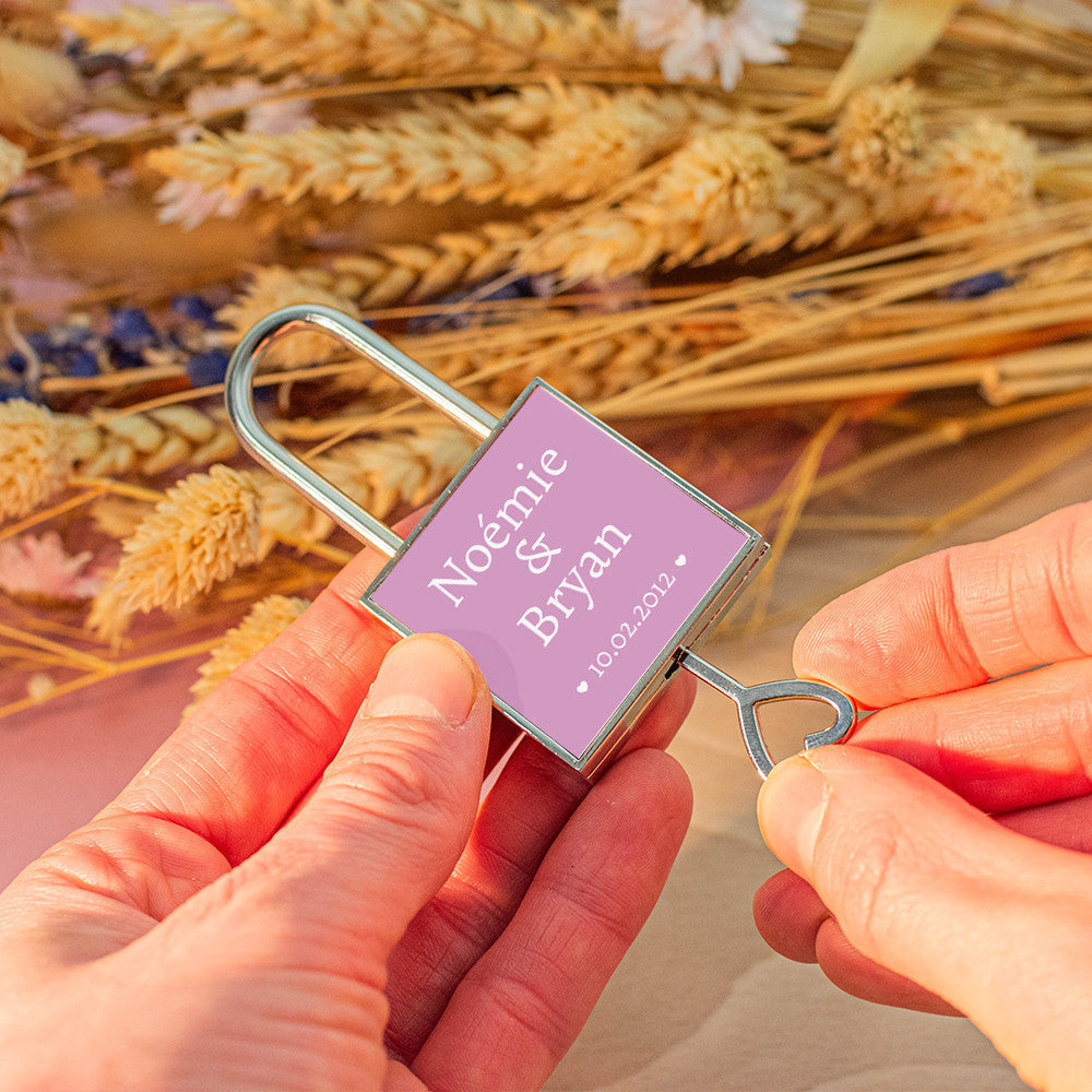 Cadenas Mariage à Personnaliser - Porte-Clés Personnalisé