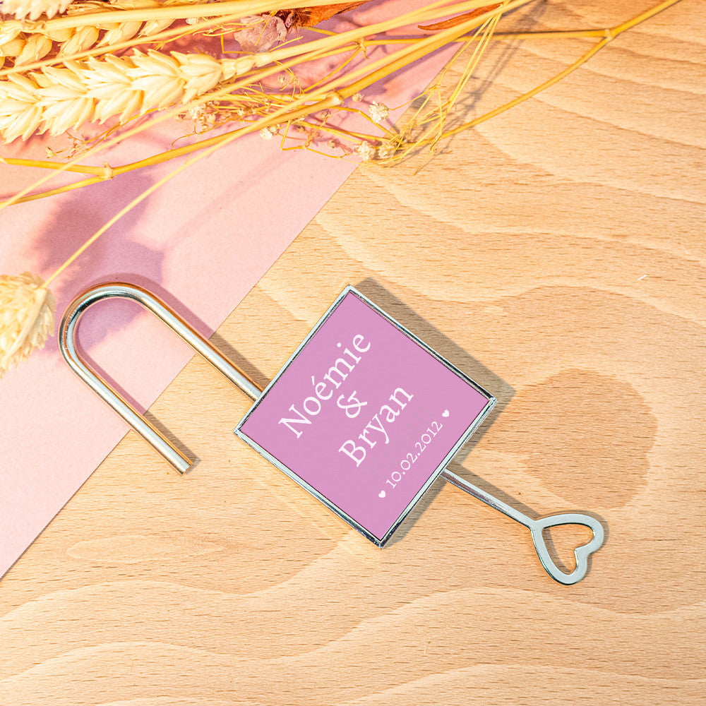 Cadenas Mariage à Personnaliser - Porte-Clés Personnalisé