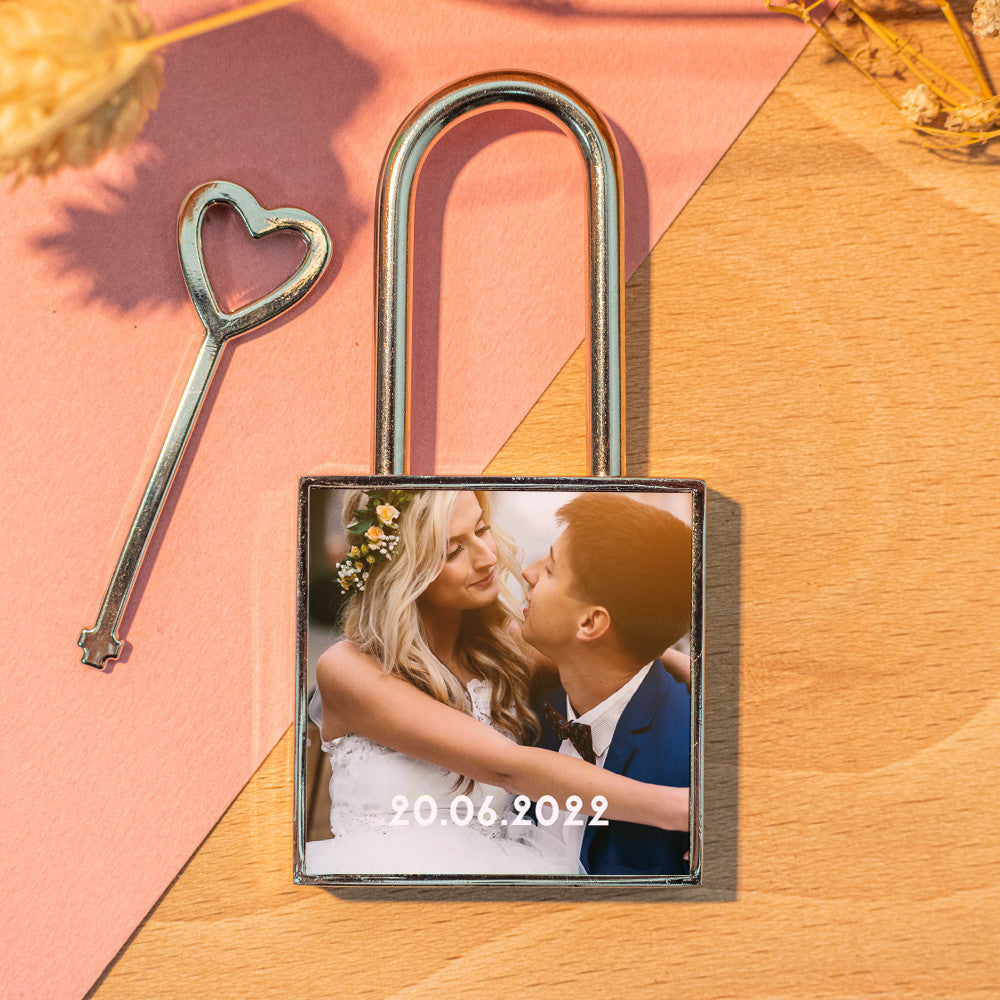 Cadenas Photo à Personnaliser - Porte-Clés Personnalisé