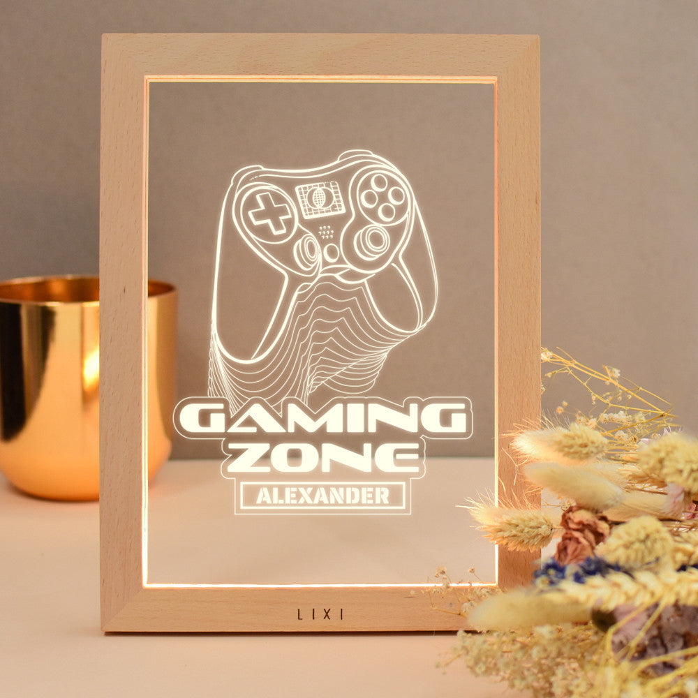 Cadre Lumineux Lixi Outline Gaming à Personnaliser - Lampe Personnalisée