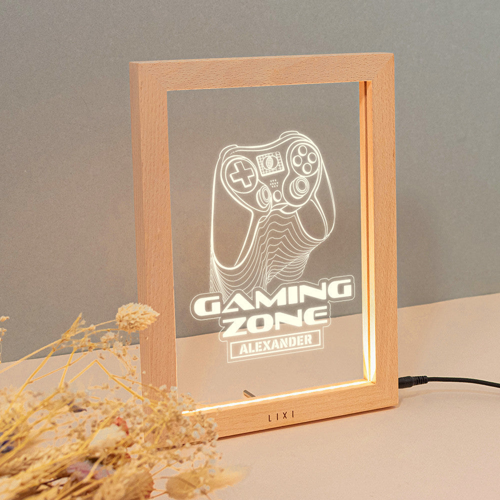 Cadre Lumineux Lixi Outline Gaming à Personnaliser - Lampe Personnalisée