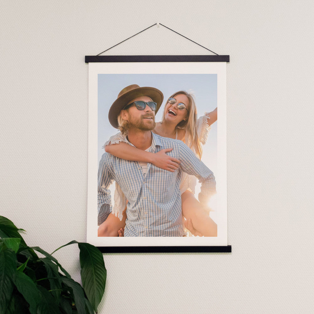 Porte-Affiche 40 cm en Bois - Format A2 Noir - Cadre Photos Original