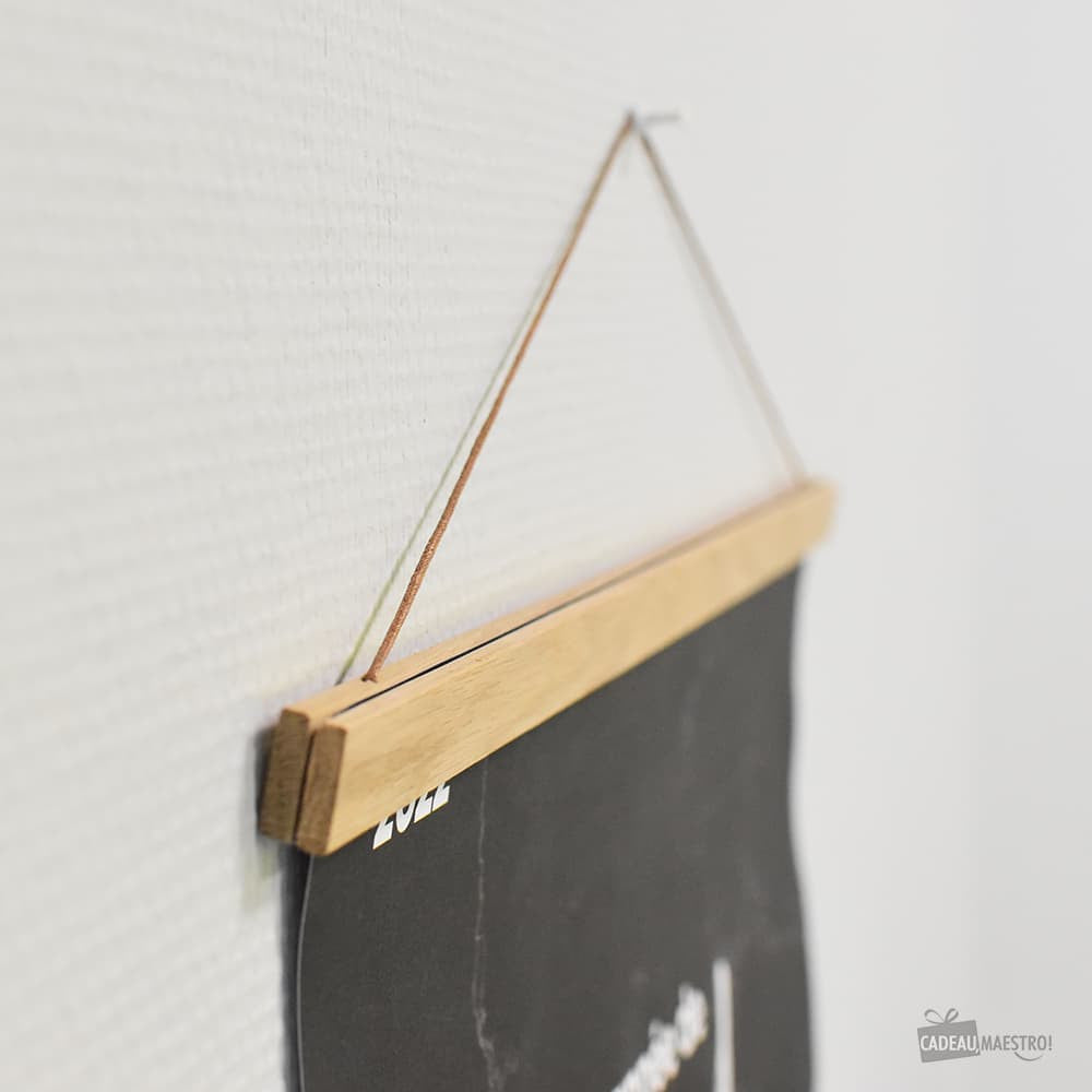 Porte-Affiche 50 cm en Bois - Poster à Gratter