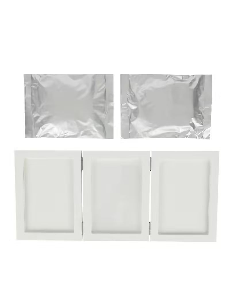 Cadre photo empreinte bébé en plâtre