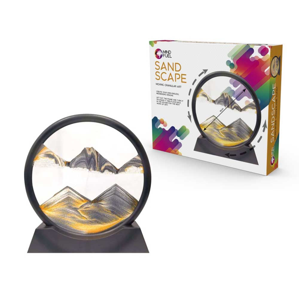 Cadre Sable Mouvant Relaxant Circulaire - Objet Déco Original