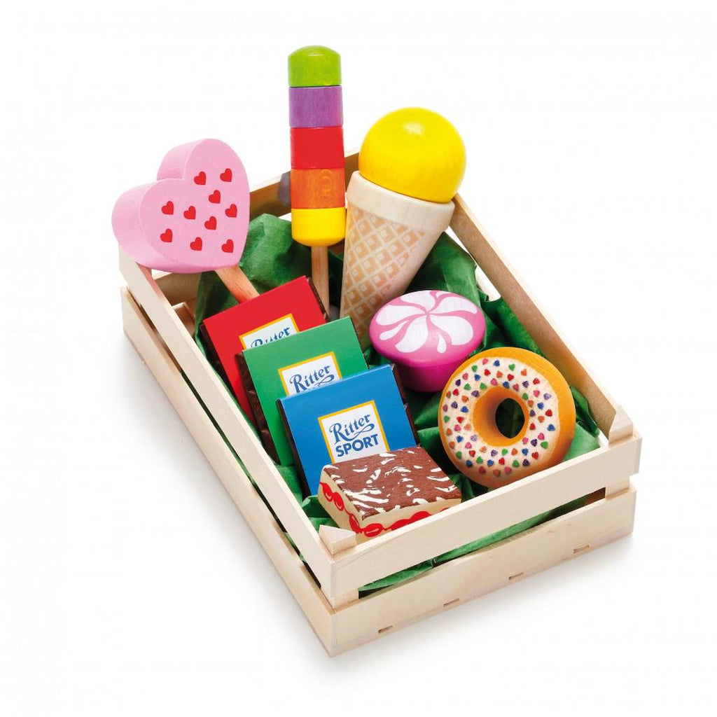 Cagette de sucreries beige