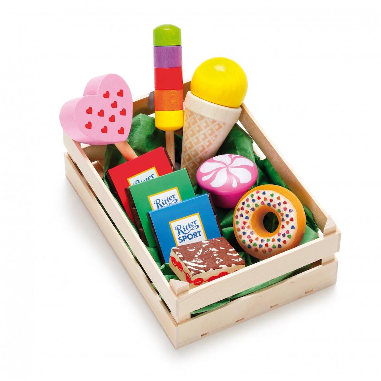Cagette de sucreries beige