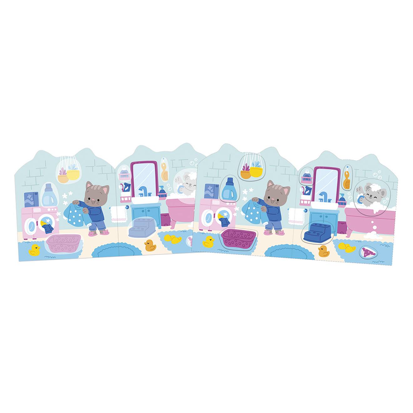 Cahier de stickers la maison multicolore