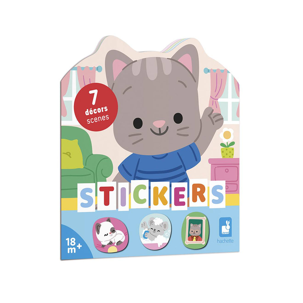 Cahier de stickers la maison multicolore