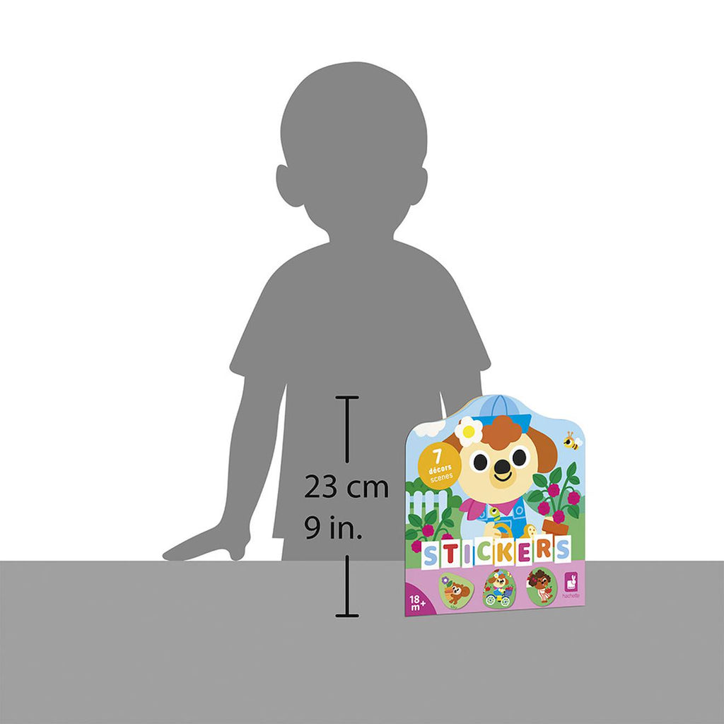 Cahier de stickers le jardin multicolore